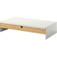 thumbnail image 1 of Base Monitor con Cajón ProudCo Madera Soporte para Monitor 2 Niveles Blanco y Madera Natural, 1 of 5