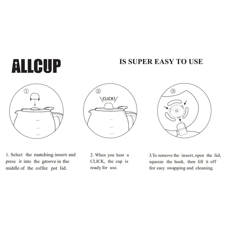 ALLCUP Coffee Pot Replacement for KEURIG DUO (not the Duo Essentials M –  Qvin