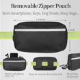 thumbnail image 2 of Hands Free Dog Leash with Zipper Pouch, Dual Padded Handles and Durable Bungee for Walking, Jogging and Running Your Dog (Medium, 8-25 lbs, Green), 2 of 4