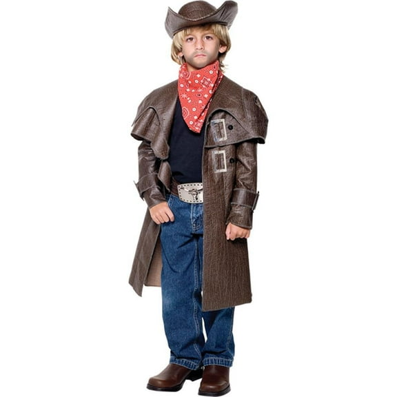 Child Rustler Cowboy Costume~Small 4-6 / Brown