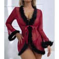 thumbnail image 1 of Conjunto de lencería Moda Encaje Noche de bodas Hugtrwg para mujer Multicolor T XL, 1 of 7