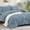 04-Grayish Blue, variant on ANGENIA King Size Comforter Set with Sheet, 7 Pieces Beige Bed in a Bag Boho Cream Soft Lightweight Fluffy Tufted All Season Bed Set with Comforter, Sheets, Pillowcases & Shams
