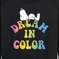 thumbnail image 3 of Peanuts - Dream In Color - Women's Lightweight French Terry Long Sleeve Shirt, 3 of 6