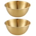 thumbnail image 1 of Tazones for mezclar de acero inoxidable, tazón medidor for hornear, tazón de sopa de Ramen coreano, bandeja de ensalada de Metal, 1 of 7