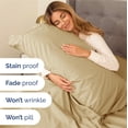 thumbnail image 4 of Juego de sábanas CGK Unlimited Extra Deep Pocket Queen Beige, 4 of 9