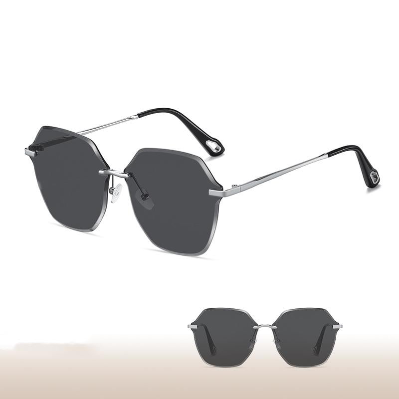 Lunettes de Soleil Vintage Sans Monture Femmes Hommes Steampunk