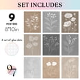 thumbnail image 3 of 97 Decor Botanical 8x10 Vintage Floral Art Print Set, 9 Pieces, 3 of 7