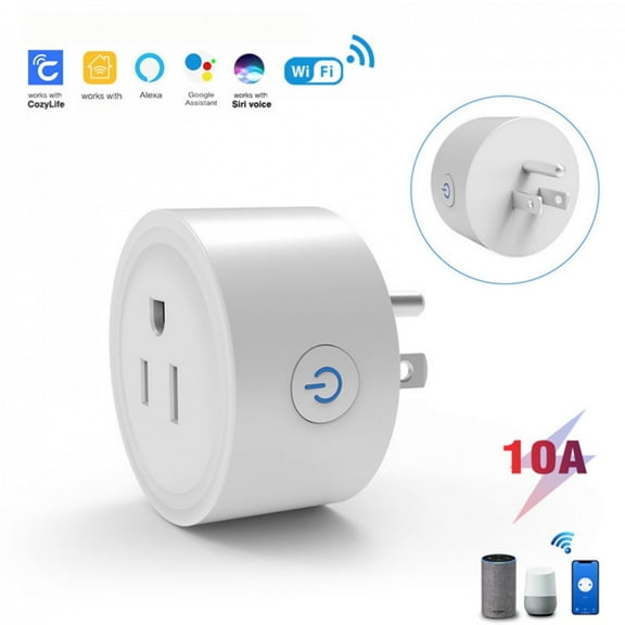 SHANLIDA Socket 1 Piece, 10A, 220V Smart Power Plug.White