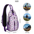 thumbnail image 5 of Crossbody Sling Backpack for Women Men Concept Pink and Ultraviolet Pineapple Shoulder Sling Crossbody Casual Chest Bag for Travel Sports Running Hiking, 5 of 6