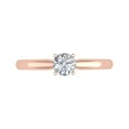 thumbnail image 7 of 0.40 Carat Diamond Solitaire Engagement Ring Band in 14K Rose Gold - IGI Certified (Ring Size 9.5) (I1-I2 Clarity), 7 of 7