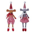 thumbnail image 6 of Christmas PlushToys under $5! Cagogo Christmas Plaid Mouse Doll, Long Leg Fabric Mouse Decor, Holiday Home Decoration, Festive Tabletop Decor, Christmas Gift forKids Collectors, 6 of 9