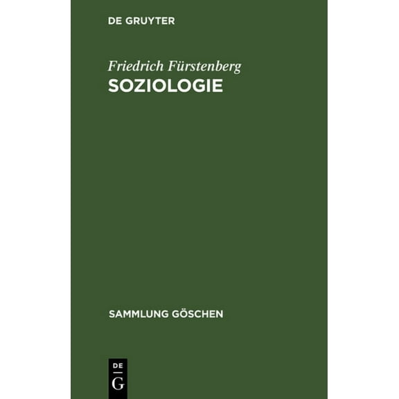 Sammlung Göschen: Soziologie (Hardcover)