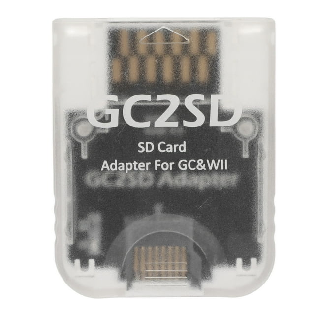 GC2SD Card Reader, Portable Console Micro Storage Card Adapter Support 512GB Professional For Video Game White,Black,Transparent