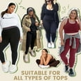 thumbnail image 2 of Forloe 3 Pack Plus Size Leggings with Pockets for Women High Waist Tummy Control Workout Yoga Pants, 2 of 6