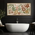 thumbnail image 4 of IDEA4WALL Extra Large Framed Canvas Print Wall Art Romantic Wildflowers Garden Retro Fine Art Nature Wilderness Vintage Floral Wall Decor Oversized Artwork Relax/Calm for Living Room - 60"x30", 4 of 5