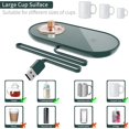 thumbnail image 2 of Tasse à Café Chauffante USB Chauffe-Tasse Portable Électrique pour Maison Bureau Rétro Vert, 2 of 10