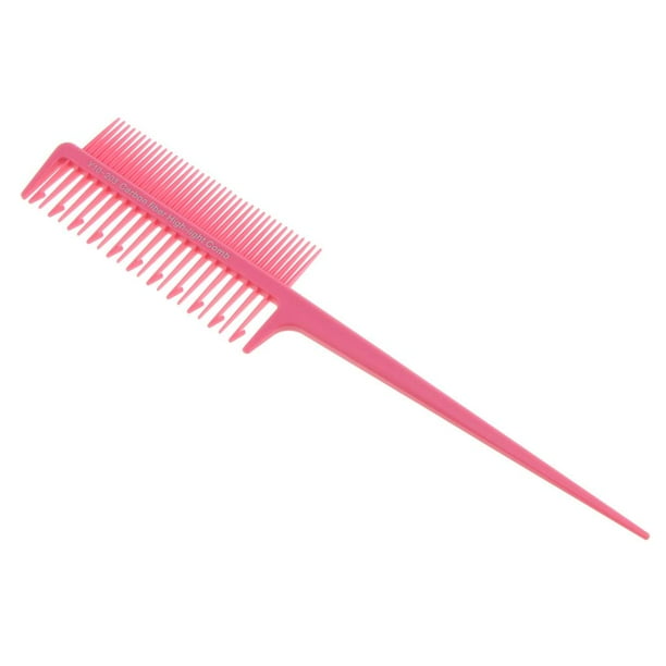Peine de realce profesional Yuyangstore para Seccionamiento Tejido Resaltado Rosa