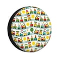thumbnail image 1 of Fotbe Train With Animals Funda de Llanta de Repuesto con Estampado, Engrosada, Ajuste Universal para Jeep, Remolque, RV, SUV, Camión-16 inch, 1 of 6