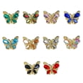thumbnail image 5 of Kripyery 10Pcs Nail Ornament Shining Easy Paste Three-dimensional Vivid Color DIY Sparkling Butterfly Nail Charm Manicure Designs Nail Salon Supply, 5 of 8