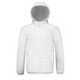 thumbnail image 5 of Zedker Men's Puffer Jackets Lightweight Jacket Thick Warm Quilted Fleece Lined Removable Hood Coat Running Hiking Golf Coats White M, 5 of 8