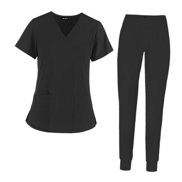 Conjunto de exfoliante de enfermería cómodo Uniformes de spa Moda Corto