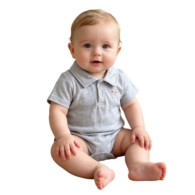 Odeerbi Niños Niñas Tenis Bodysuit Lindo Bordado Manga Corta Cuello Algodón Golf Bodysuits