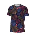 thumbnail image 6 of Wukai Colorful Shells Print Men's Short-Sleeved Mesh T-Shirt,Quick-Dry Short Sleeve Workout T-Shirt-4X-Large, 6 of 8