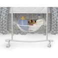 thumbnail image 6 of Badger Basket Wishes Oval Baby Bassinet - Full Length Skirt - Gray/Lantern, 6 of 11