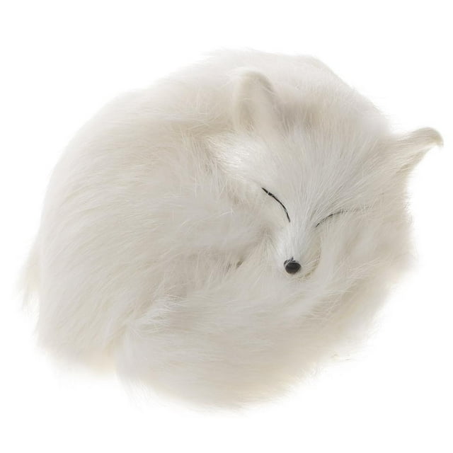 Zorros de Peluche Baoblaze Animales de Simulación Realista Decoración de Oficina