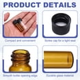 thumbnail image 3 of Uxcell 10ml Glass Sample Vials, 12Pcs Sample Vials with Screw Cap Leak-Proof Liquid Glass Vial Suitable for Laboratory Storing Essential Oils Perfumes Reagents, Transparent/Brown, 3 of 6