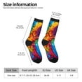 thumbnail image 2 of Pofeuu Colorful Parrot Jungle Dream Print Crew Socks, Adult Running Hiking Socks for Youth and Adult, 2 of 6
