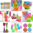 thumbnail image 5 of Essentiels de Fête Verres Margarita en Plastique Dur Deux Pièces 12 Onces, Néon Assorti, 12 Unités, 5 of 5