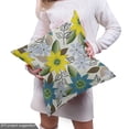 thumbnail image 5 of Ambesonne Yellow and Gray Fabric by the Yard Upholstery, Antique Flowers Art, 3 Yards, Lavender Blue Dark Taupe, 5 of 5