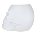 thumbnail image 3 of Matte White Gothic Skull Skeleton Ceramic Votive Candle Essential Oil Warmer, 3 of 8