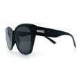 thumbnail image 6 of Womens Collasible Folding Oversized Cat Eye Plastic Sunglasses All Black, 6 of 8