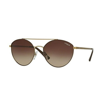 Vogue 4023S 502113 Matte Brown / Pale Gold 4023S Round Sunglasses Lens Category