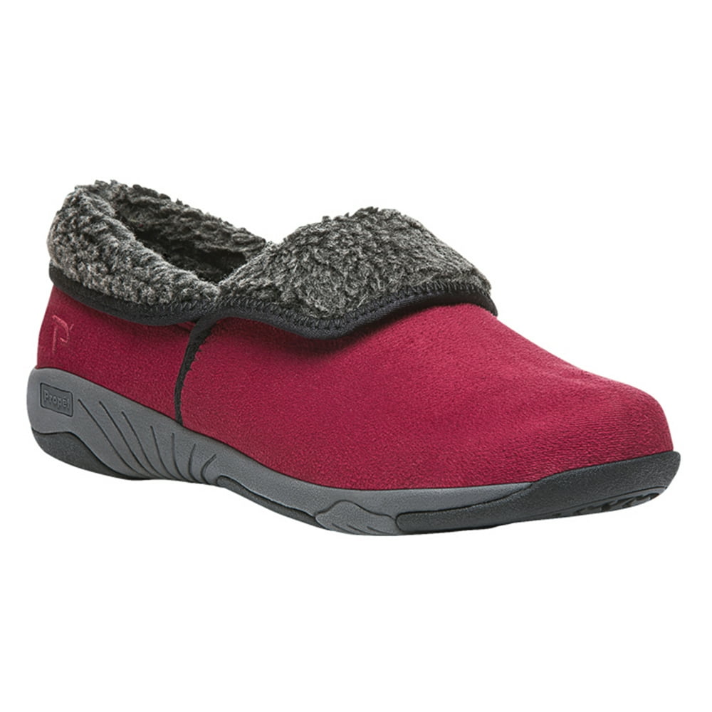 Propet - Propet Women's Rosa Casual Slippers Red Velour 10 W - Walmart ...