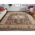 thumbnail image 2 of Feizy Carrington Traditional Medallion, Red/Black/Ivory, 2' x 3' Accent Rug Easy Care Stain Resistant Kid Friendly Bohemian & Eclectic Oriental Floor Rug for Living room Bedroom, 2 of 7