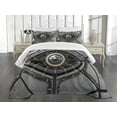 thumbnail image 3 of Ambesonne Eye Quilted Bedspread Set 3 Pcs, Robot Eye Wires Technology, Queen Size, Charcoal Grey, 3 of 5