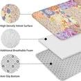 thumbnail image 5 of Pioneer Flower Floral Print Pattern Bathroom Rugs Sets 3 Piece,Toilet Cover Set,Absorbent Non Slip Bathroom Mats Sets with U-Shaped Contour Rug Toilet Rug Set, 5 of 5
