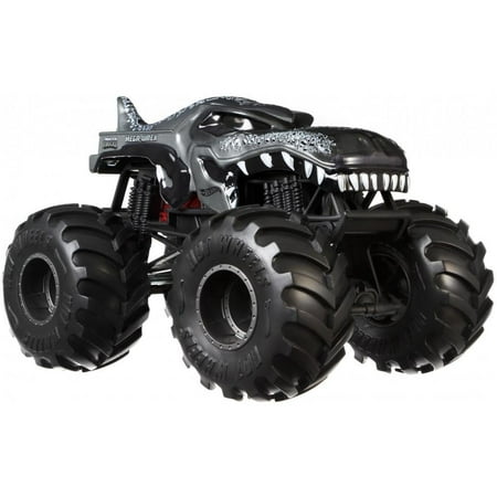 Hot Wheels Monster Trucks 1:24 Scale Mega Wrex (Best Black Truck Wheels)