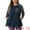 Navy Blue, variant on DARING DIVA Women's Plus Size Long Sleeve Color Block Knit Tunic 1X Navy Blue