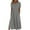 Gray, variant on Womens Crew Neck Long Sleeve Women's Summer Casual Fashion Solid Color Short Sleeve Round Neck Pocket Dress Gray