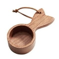 thumbnail image 2 of Medidora de madera Macarena cuchara dosificadora de cafe con cordón de cuero, 2 of 8