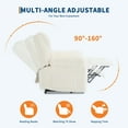 thumbnail image 3 of Manual Recliner Chair For Adults,Corduroy Manual Tab Pull Reclining Chair with Pillow Top Arms&Side Pocket,Adjustable Recliner Design,400Lbs Capacity for Living Room/Bedroom, 3 of 8