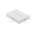 thumbnail image 2 of HOMEMAXS 5 Pcs Simple Handle Mini Breadboard Circuit Perf Board 4.70X3.50X1.00CM White, 2 of 8
