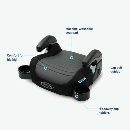 Graco TurboBooster 2.0 Backless Booster Seat, Denton, Grey ‼️has scratches and mild stains ‼️