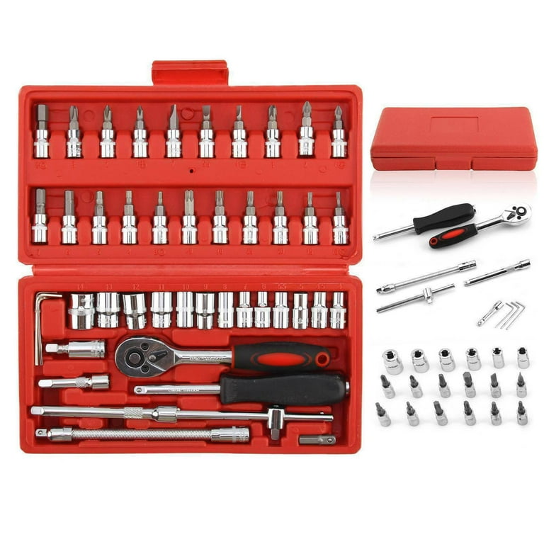 TureClos 135pcs/set Screwdriver Bit Set 135-in-1 Wrench Socket Kit