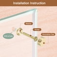 thumbnail image 5 of Uxcell Tornillos Decorativos con Tapas, Tornillos de Espejo Clavos Sujetadores para Muebles Decorativos Dorado 12mm, 5 of 5