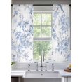 thumbnail image 2 of Blue White Flowers Sheer Curtains 63 Inch Length 2 Panels Set, Spring Summer Floral Botanical Voile Window Treatment Rod Pocket Curtains Sheers Drapes for Bedroom/Living Room/Kitchen 52x"63"x2, 2 of 7